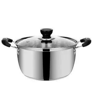 Soup Pot Non-stick Pot Small Cooker Soup Pot Home Porridge Practical Hot Pot Gas Cooker Pots and Pans Cooking Pots Instant Pot - Цвет: 26cm 5.0L