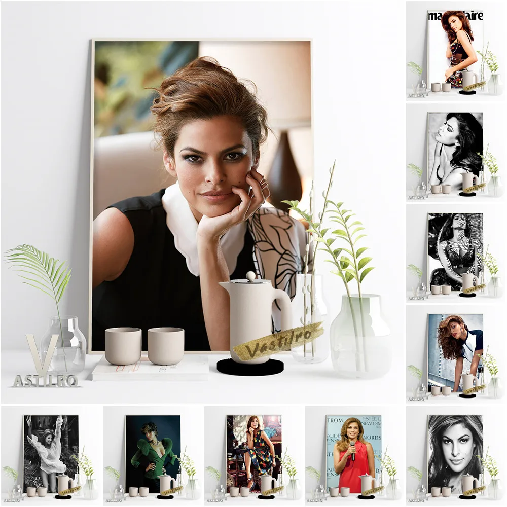 

Eva Mendes Sexy Gril Art Prints Poster Star Fashion Magazine Album Canvas Painting Modern Living Room Home Decor Wall Picture