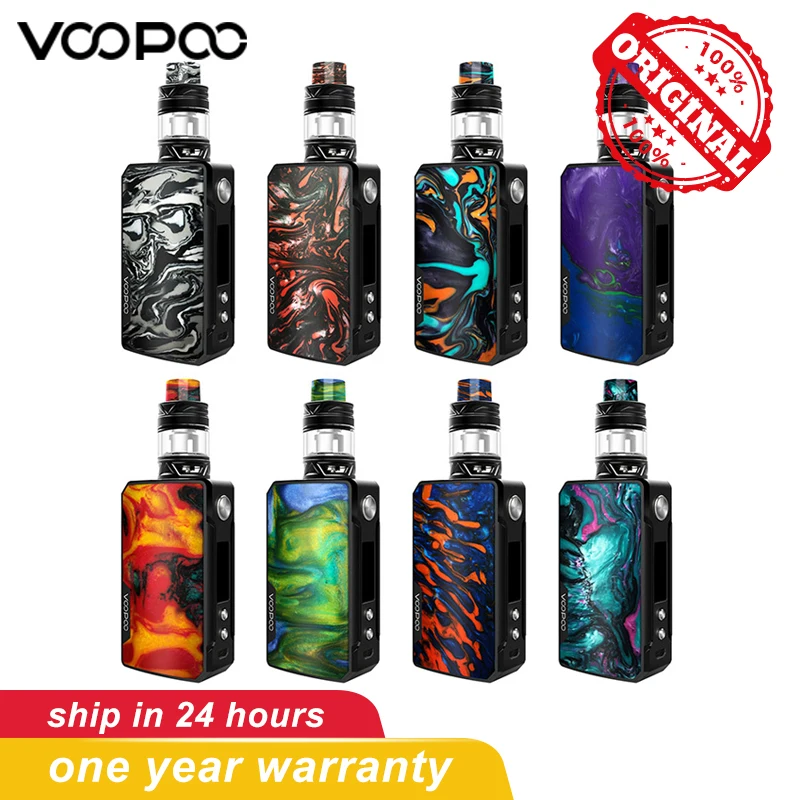 

At stock Original VOOPOO DRAG 2 177W TC Box Mod Kit with UFORCE T2 tank 5ml Capacity Electronic Cigarette Vape