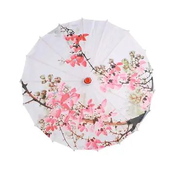 

Traditional Chinese Art Umbrella Oil Paper Painted Flower Pattern Classical Style Umbrella For Home Decoration Cosplay Props