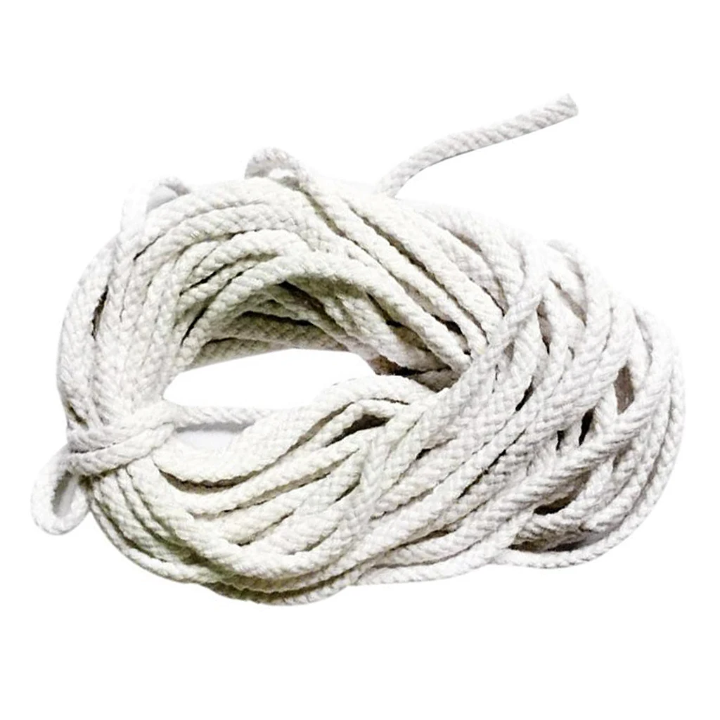 10mx5mm 100% Cotton Rope Sash Bleached Cord Twine Washing Clothes Craft Use