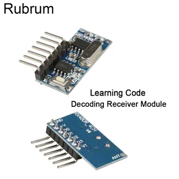 

Rubrum 433Mhz 4CH RF Relay Learning Code 1527 Decoder Receiver 4 Button Remote Control Switch For Arduino Uno Module Smart Home