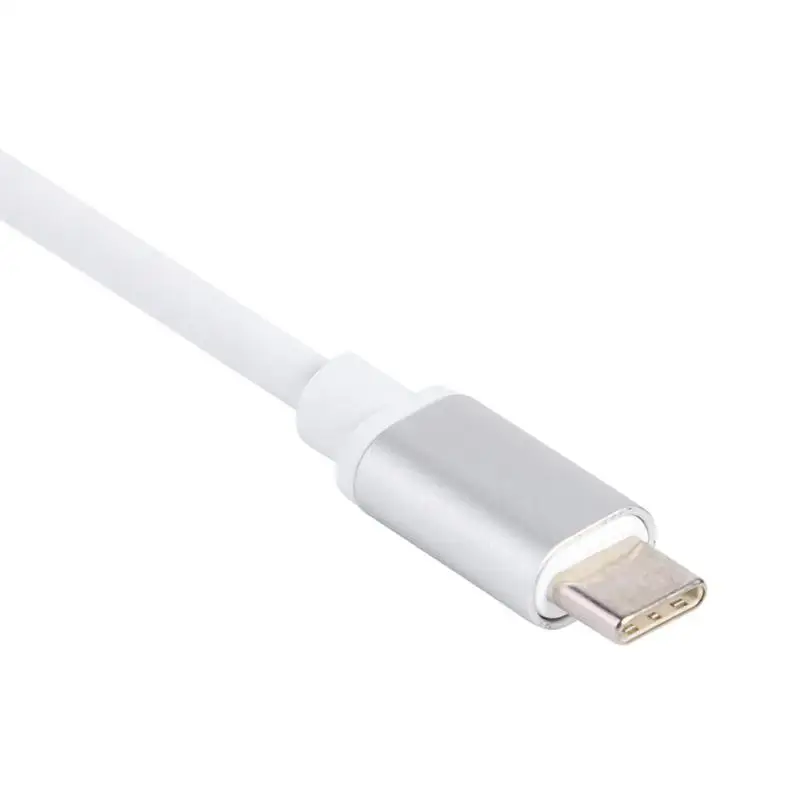 Адаптер USB C концентратор Тип C до 4K HDMI концентратор USB 3,0 отличный алюминиевый сплав серебряный корпус USB-C порт для зарядки для MacBook