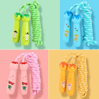 

2020 new arrival Rope Homeschool Workout Equipments for Girls Fitness Accessory Child Jump Rope Cute Cartoon Adjustable Skipping