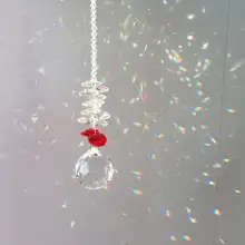 30 мм кристалл с восьмиугольным Бисером Окно Солнце Ловец коллекция бисера Suncatcher домашний декор Радуга производитель, прозрачный кристалл призмы