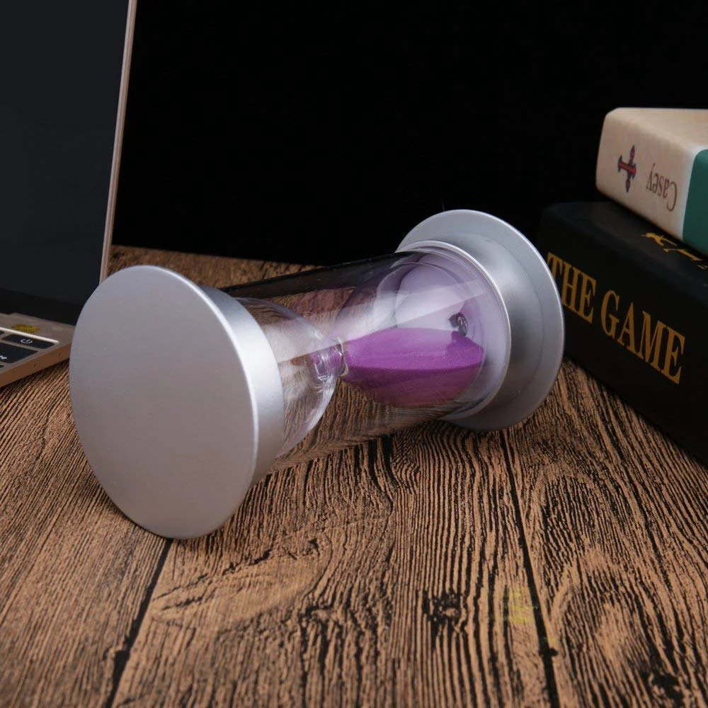 60 Minutes Hourglass,Modern Sand Timer With Sand For Mantel Office Desk Coffee Table Book Shelf Curio Cabinet Or End Table Chris