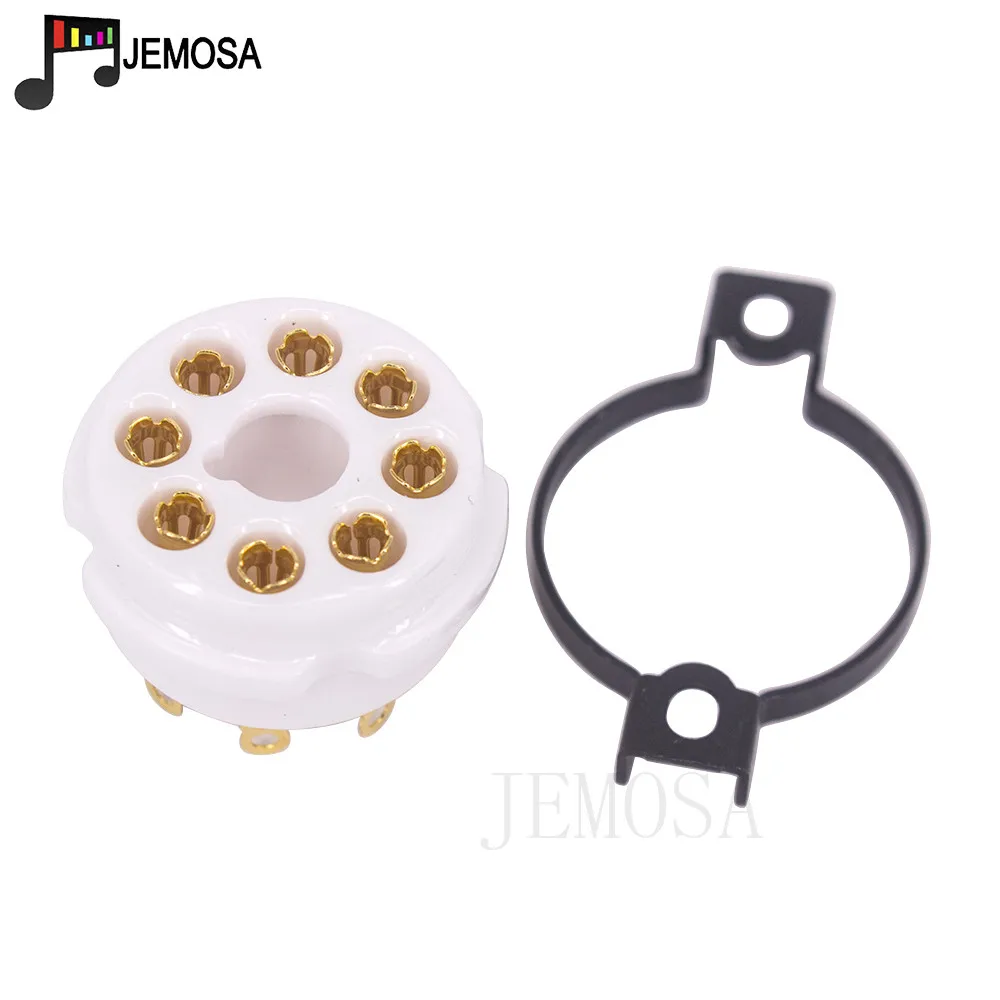 Eizz Cerâmica 8pin Tubo Tomada Base da Válvula para Kt88 El34 5ar4 6l6 6ca7 6sl7 6sn7 Tubo de Vácuo Amplificador Alta Fidelidade Áudio do Vintage - Image 4