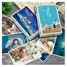 36 листов/Набор Аниме спиральная открытка Miyazaki Hayao поздравительная открытка подарок на день рождения открытка с сообщением