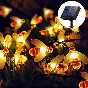 

GTBL 30LED Solar String Lights Bee Shape Solar Powered Garden Yard Decoration Waterproof Outdoor String Lights