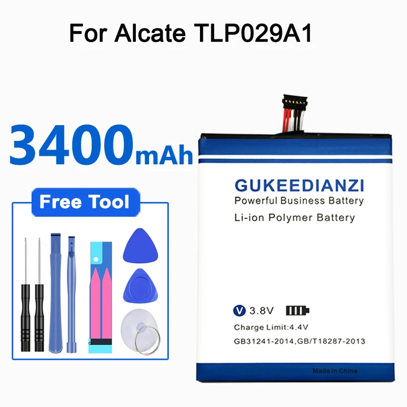 GUKEEDIANZI 3400 мА/ч TLp029A1 TLp029AJ TLP029A2-S Батарея для Alcatel OneTouch Idol 3 OT-6045F OT-6045Y TCL I806 AM-H200 |