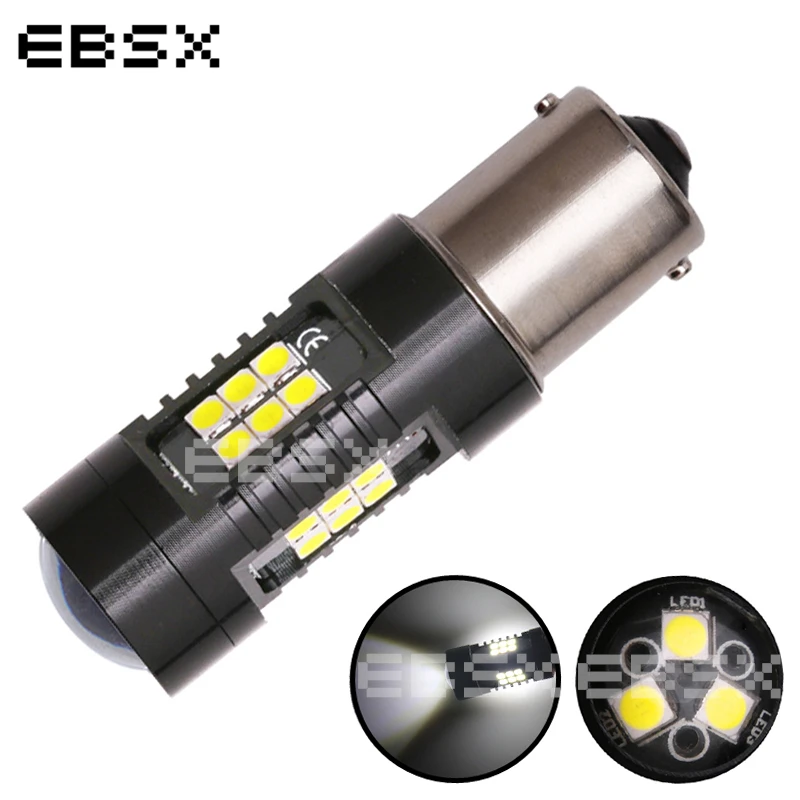 Стайлинг автомобиля EBSX 30X 1156 LED BA15S P21W S25 3030SMD 21 светодиодные кристаллы белая лампа