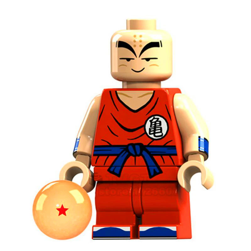 8 шт./компл. Dragon Ball Z Violett Krillin Tien Shinhan Goku Chiaotzu Vegeta модель строительные блоки кирпичи техника игрушки для детей