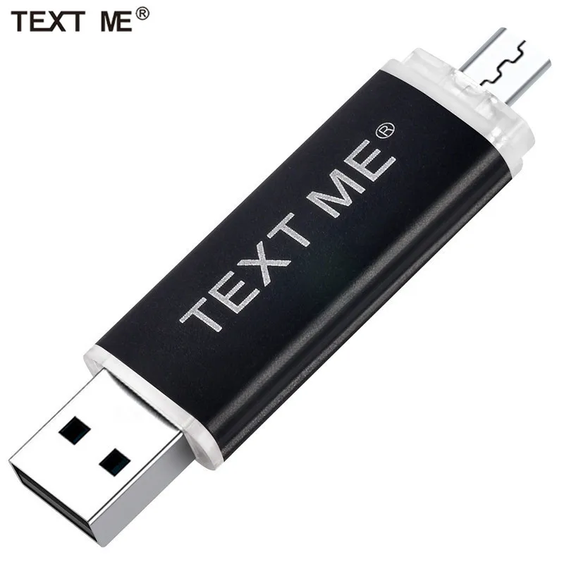TEXT ME OTG usb 2,0 64 Гб USB флеш-накопитель 4 ГБ 8 ГБ 16 ГБ 32 ГБ карта памяти