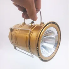 Палатка бытовой заряжаемый фонарь супер яркий маленький Солнечный Открытый аварийный Выдвижной 6+ 1led портативный светильник Китай