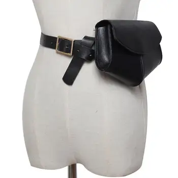 

1pcs Solid Color Peach Heart Belt Bag Pu Leather Waist Fanny Pack Belt Bag Travel Hip Bum Bag Women Mini Purse Storage Bags