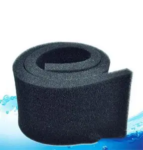 1PCS Practical 50*12*2cm Biochemical Cotton Filter Aquarium Fish Tank Pond Foam Sponge Filter Black