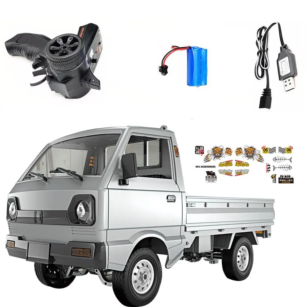 WPL D12 1/10 2.4G 2WD ciężarówka wojskowa gąsienicowe Off drogowe ze zdalnym sterowaniem RC samochód modele zabawki|Samochody RC| - AliExpress