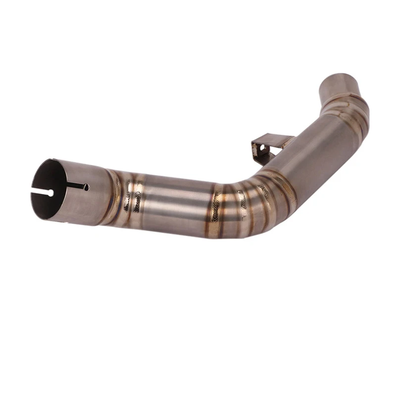 Delete Catalyst for Bnenelli TRK502C Motorcycle Exhaust Pipe Titanium Alloy Middle Pipe Slip On
