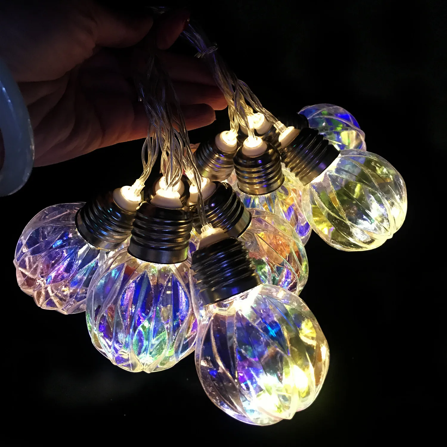 

New Style Christmas 220V Lighting Chain LED Small Colored Lights Flashing Light String Lights INS Wind GIRL'S Heart Decoration R