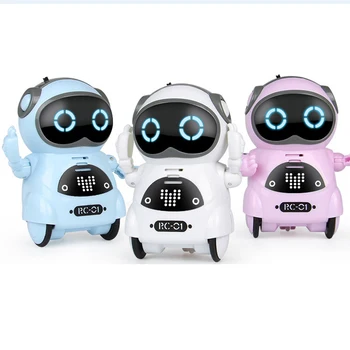 

Mini Smart Robot Interactive Talking Voice Recognition Record Singing Dancing Telling Story Robot Model Toy Gift For Kids