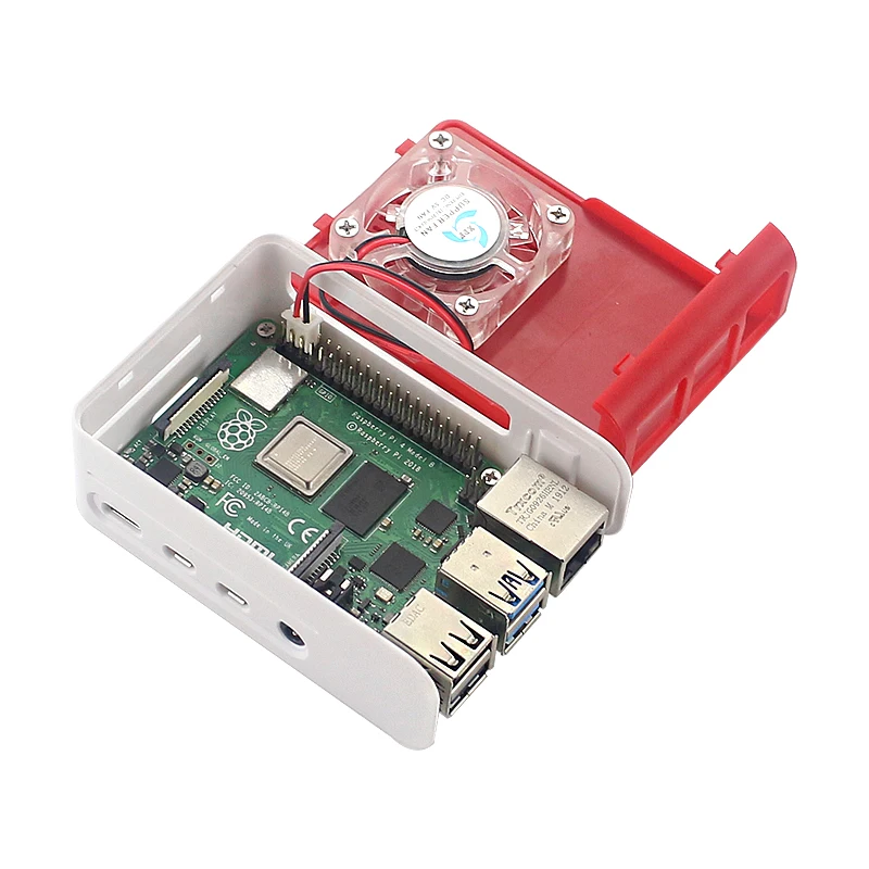 UK Raspberry Pi 4 Модель B комплект+ ABS чехол+ светодиодный светильник вентилятор+ питание+ Micro HDMI+ радиатор дополнительно 64 32 Гб SD карта | ридер