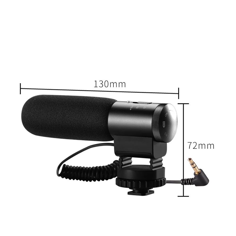 MIC-03 камера-регистратор с микрофоном для наружной фотосъемки микрофон DV DSLR камера микрофон с разъемом 3,5 мм для фотосъемки