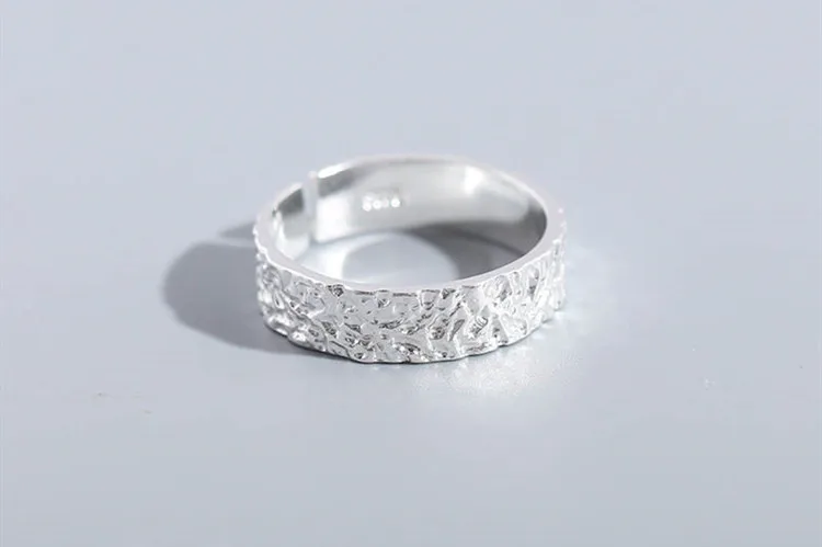 DreamySky Bohemian Ethnic 925 Sterling Silver Round Rings for Women Bridal Wedding Vintage Open Finger Rings Christmas Gifts
