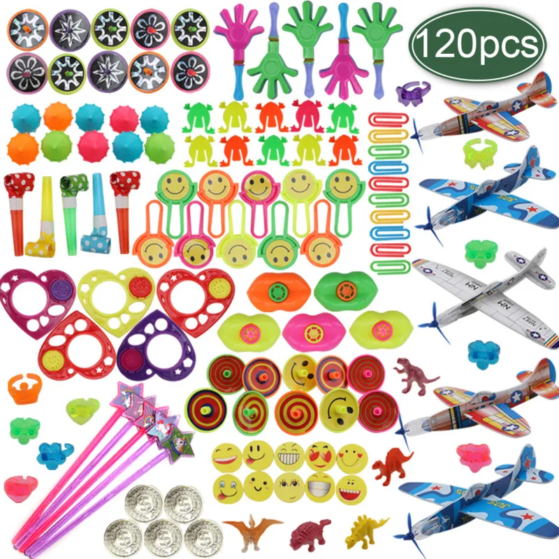 

120PCS Kids Birthday Party Favors Pinata Filler Giveaways Assorted Small Toys Set Classroom Treasure Box Party Gift Favors