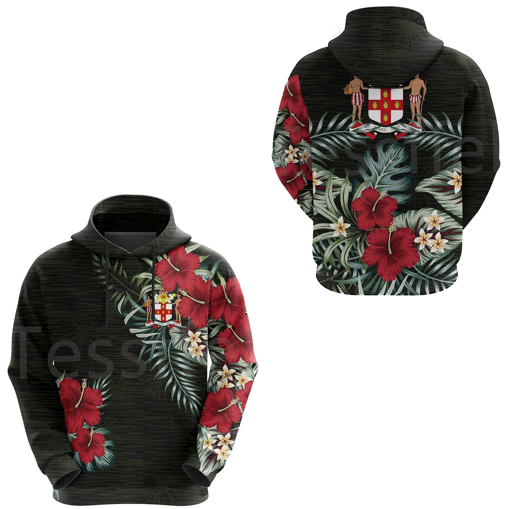 Новинка, модный тренировочный костюм с флагом округа tessвам, эмблемой короля Африки и Ямайки и львом, уличная одежда с 3 принтами для мужчин и женщин, осенняя Повседневная Толстовка B16