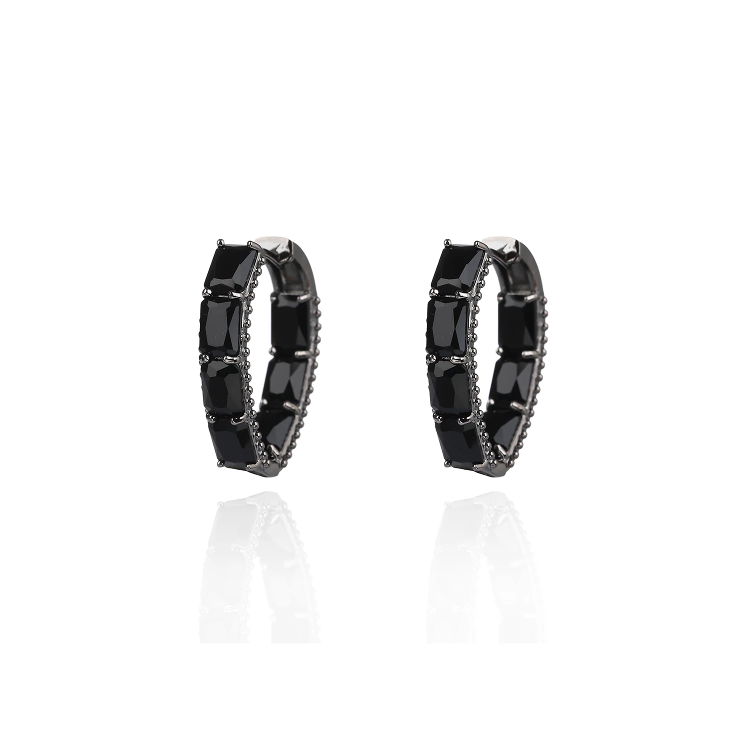 

4 Colors Cubic Zircon Earrings for Wedding Bride CZ Hoop Earring for Women,Jewelry Accessories CE11687