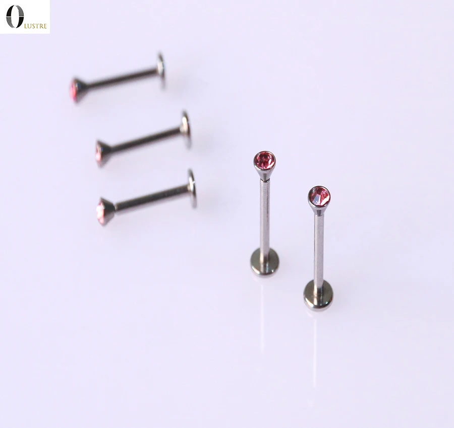 10pcs Stainless Steel Mix Tongue Piercing Needle Tongue Barbell Pack