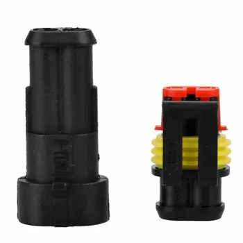 

10x Waterproof 2-Pin Way Auto Electrical Connector Plug Socket Wire Kit