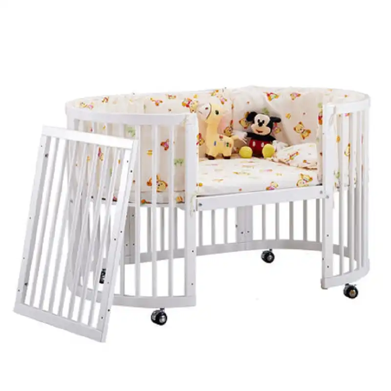 Berceau Rond En Bois Massif Pour Bebe Grand Lit Multifonction Berceau Aliexpress