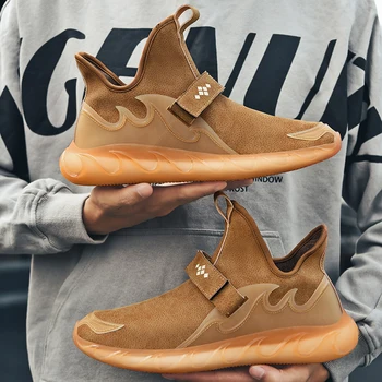 

Men's shoes 2020 new autumn tide shoes high-top trend joker leisure sports shoes men's winter running shoes socks shoes