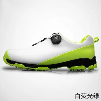 

2020 Men Golf Shoes Knobs Buckle Golf Sneakers Breathable Golf Shoes Waterproof Sports Sneakers Male Training Sneakers
