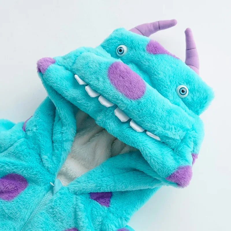 

Sulley Sullivan Onesie Men And Women Child Autumn And Winter 1-3-Year-Old Romper Crawling Clothes Baby Pajamas Nursing Baby Clot