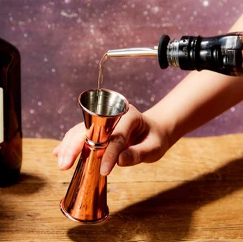 

2Pcs Cocktail Bar Jigger Japanese Design Jigger Double Spirit Measuring Cup for Home Bar Party Bar Accessories