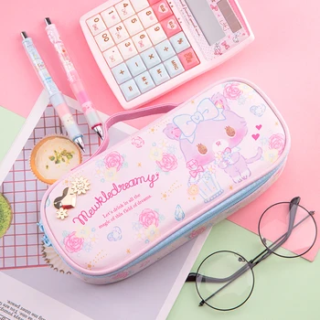 

Sanrio Japannese pencil bag A large-capacity cartoon bag with a handle pen bag for Sanrio pupils