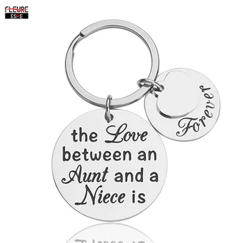 

Mothers Day Gifts Keychain for Aunt Birthday Gifts From Niece The Love Between An Aunt and A Niece Is Forever Keyring for Aunt