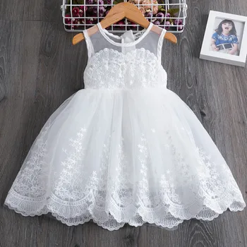 

TELOTUNY dress Toddler Kids Baby Girls Sleeveless floral Lace Ruched Tulle Patchwork Princess Dresses Clothes baby dress summer