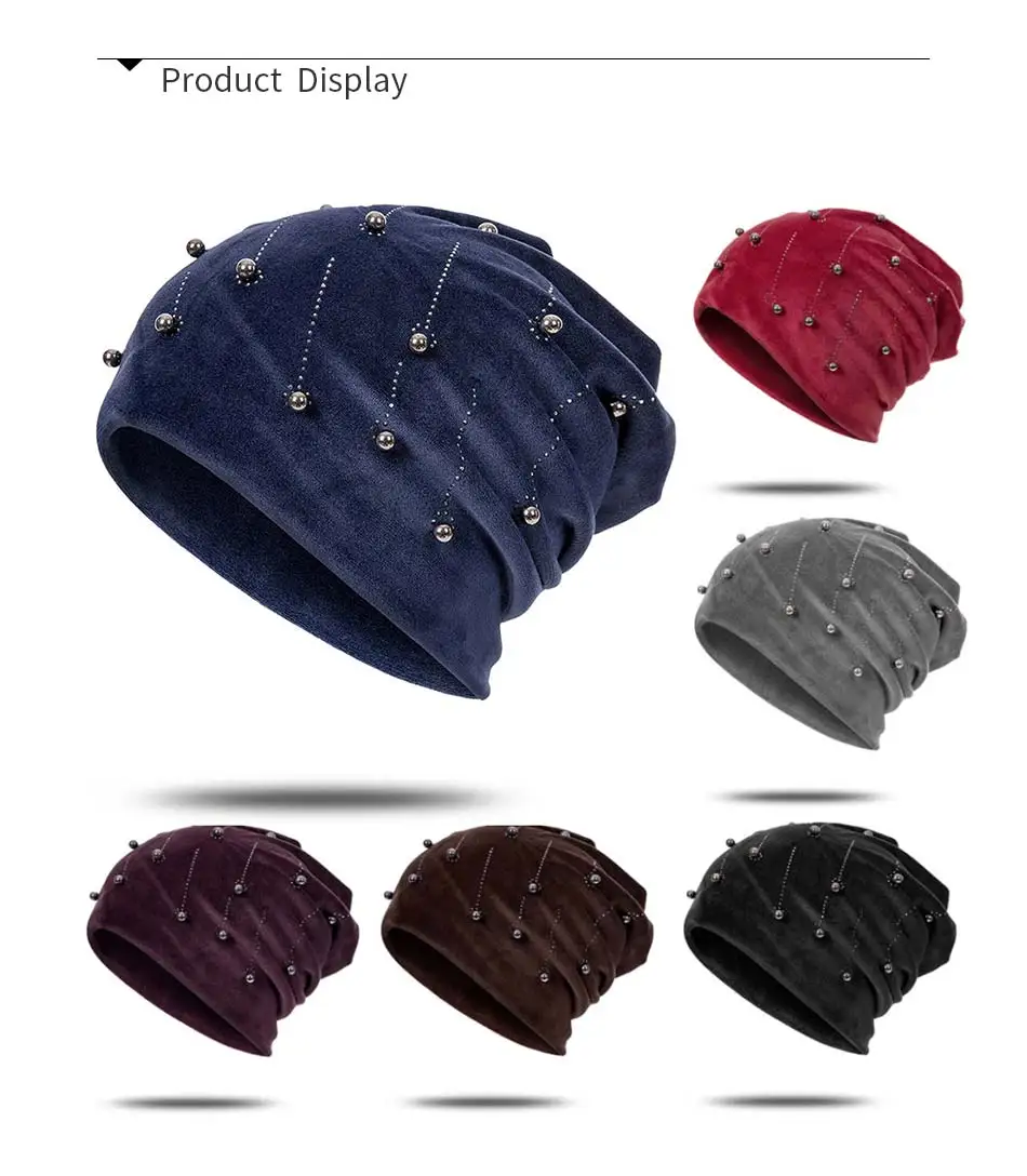 Fashion Winter Hats Warm Women's Hat Bonnet Casual Hat Plush Material Beanie Personality High Qulaity Soft Touch Skullies