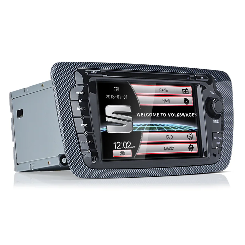 Best Junsun 2 din Car Radio car dvd player For Seat Ibiza 2009 2010 2011 2012 2013 Android 9.0 GPS navigation 4+64GB Optional 5