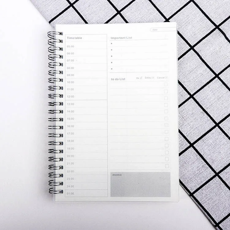 A5 Planning Day Time Management Self Discipline Schedule Book Daily Planner Organizer Study Planner Day Planner Book Notebook 2