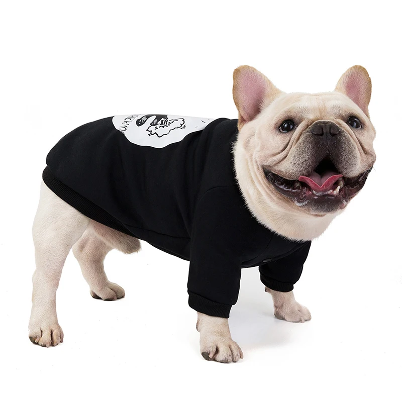 Одежда для собак зимняя французская одежда для бульдога пальто для собак куртка теплая толстовка для собак Одежда для щенков Одежда для собак