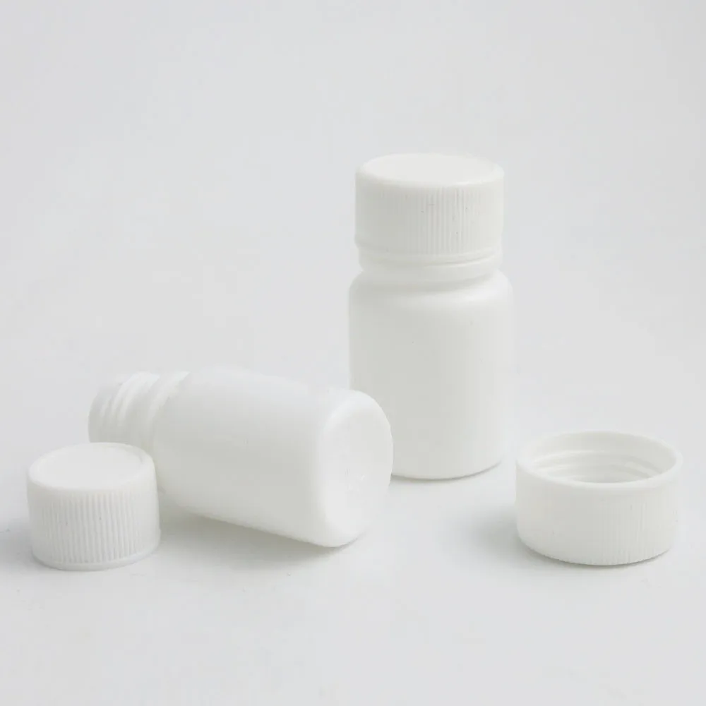 10 шт./компл. 10cc Pharma Mini PET 10g мл Пластиковые пилюля бутылка с крышкой