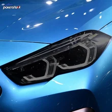 Tinte de faro de coche, pegatina de protección de película transparente de TPU para BMW Serie 2 F44 Gran Coupe M235i, accesorios, color negro