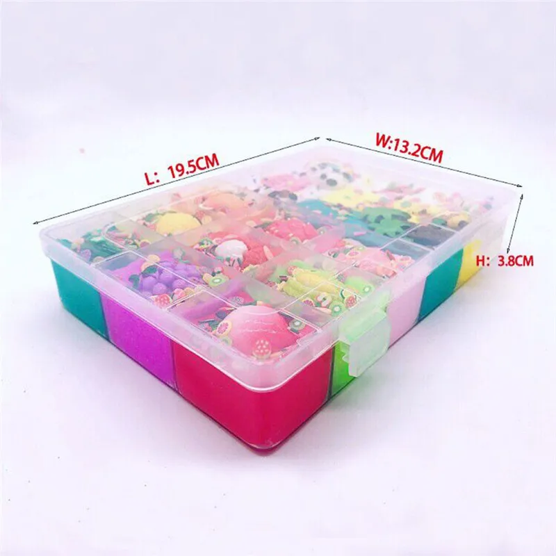 slime additives Cute Stretchy Individuality Charm Elasticity Slime Kids Relief Stress Toys Gift juguetes #3N06 (12)