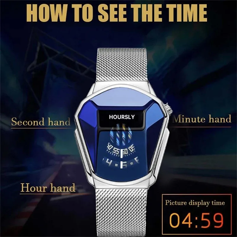 Top Brand Business Watches For Mens Luxury Men Wrist Watch Stainless Steel Technology Fashion Quartz Watch Reloj Hombre