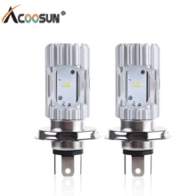 H4 Led دراجة نارية المصابيح الأمامية 12 فولت 6500k 4800lm مرحبا/لو شعاع HS1 H4 Led دراجة نارية كشافات ل سكوتر مزود بمحرك ملحق Bombilla(China)