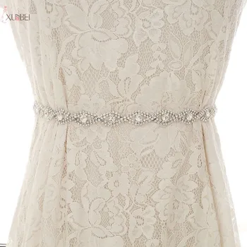 

Rhinestone Wedding Belt Handmade Crystal Bridal Dress Belt Sash Cheap 2019 Wedding Accessories